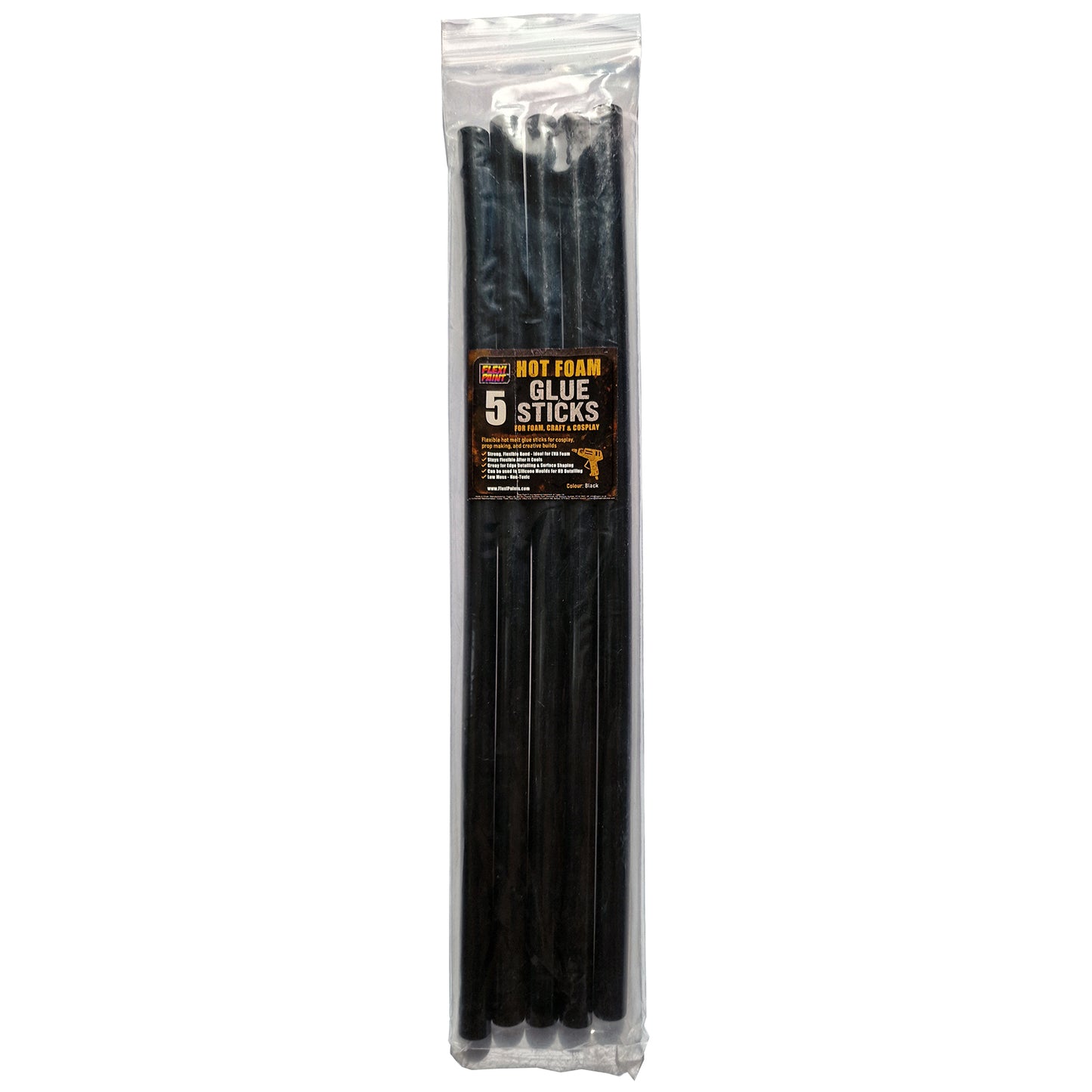 Black Hot Foam Glue Sticks for Cosplay HD Foam & Craft Foams by Flexi Paint™