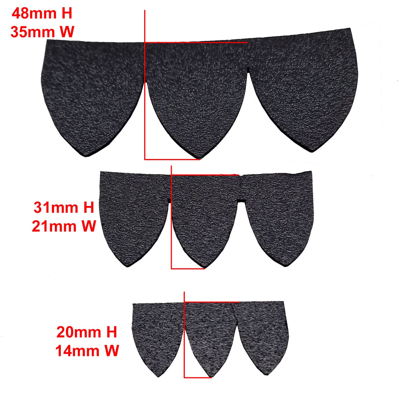 Budget Dragon Scales by the Meter Large Medium & Small