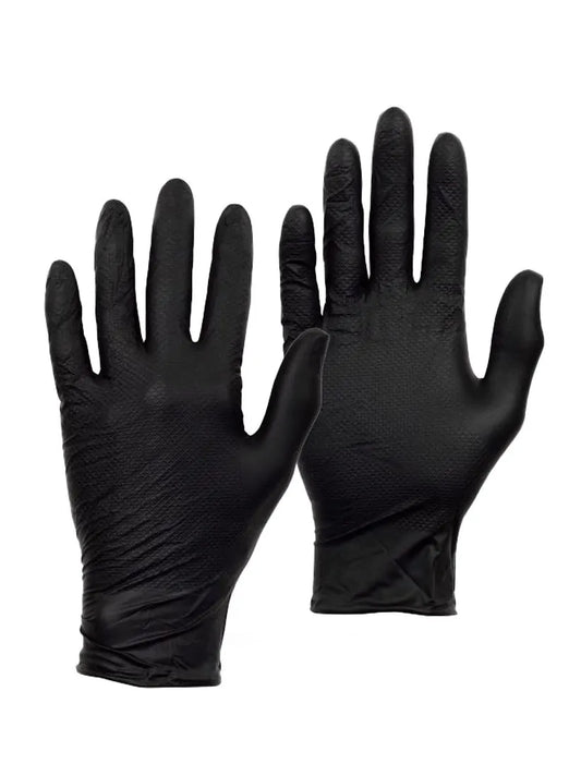 50 x Black Nitrile Gloves - Different sizes available