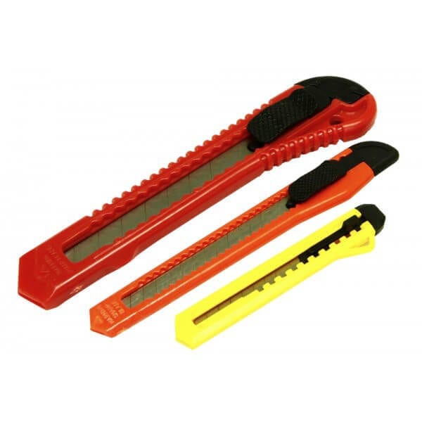 3pc Utility Knife Set - Snap-Off Blades for Cosplay Crafting