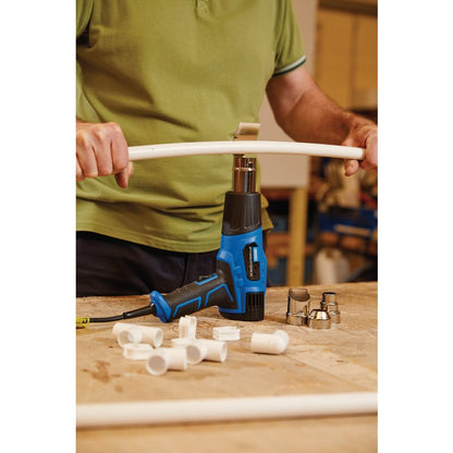 Heat Gun with Precision Nozzles and Dual Temperature Control