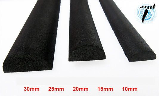 Half Foam Dowel Rods for Precision Crafting & Custom Accents - 1m Length, 10-30mm Thicknesses