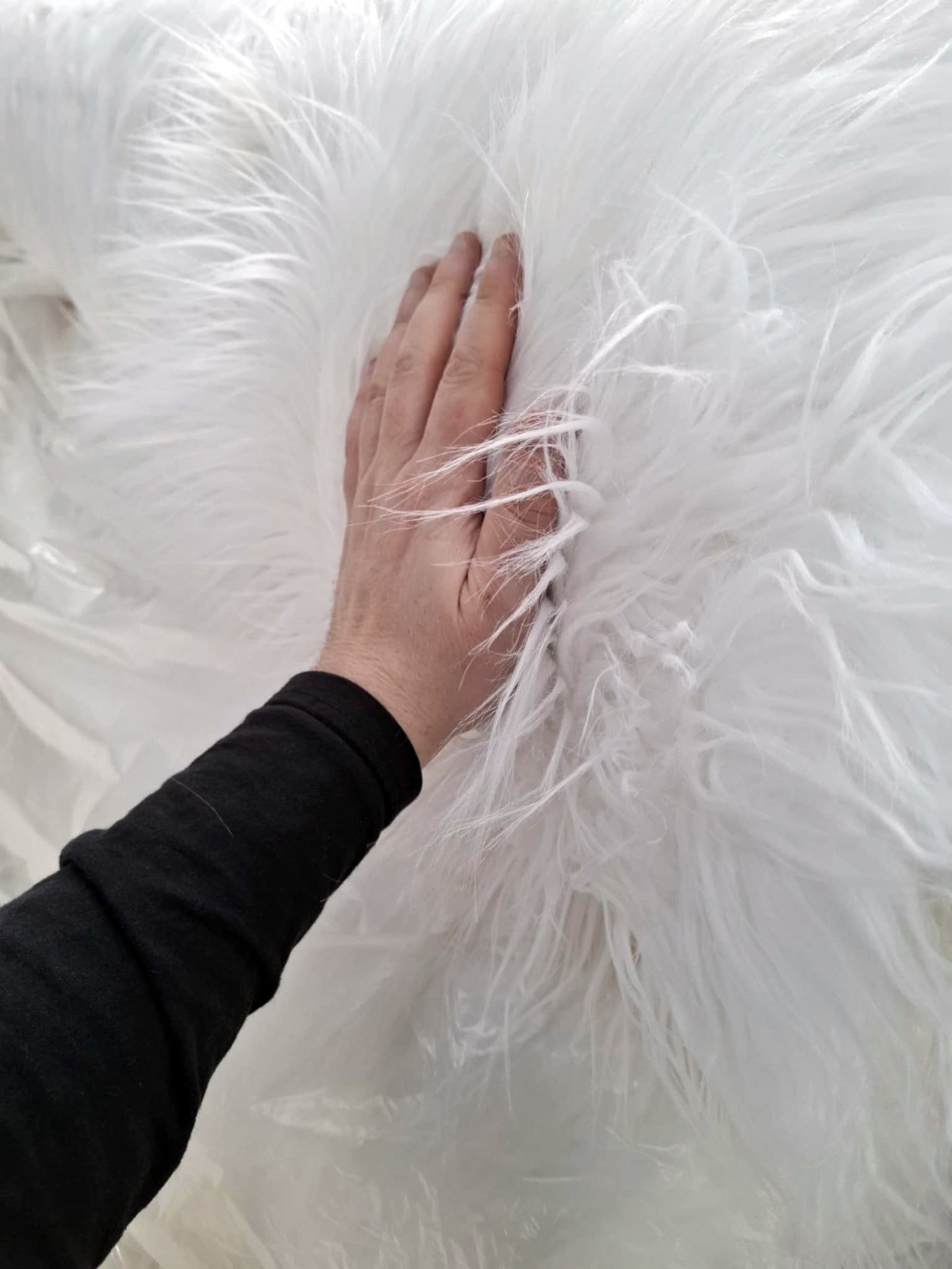 Solid Gorilla Animal Long Pile Fake Fur Fabric Ecoshag®  - BIGZ Brand
