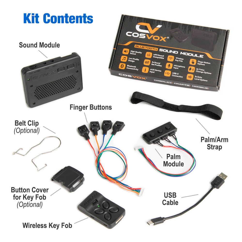 COSVOX Bluetooth Sound Module - Wireless Cosplay Audio Effects System ...